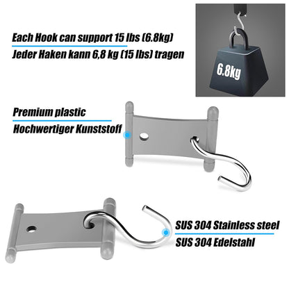 Homgaty Kederleiste Hooks, 16 set RV Awning Hooks for Keder Rail 5/6mm and 7/8mm, Camping Awning Hooks Keder Rail Accessories for Motorhome, Caravan, Camping Tent