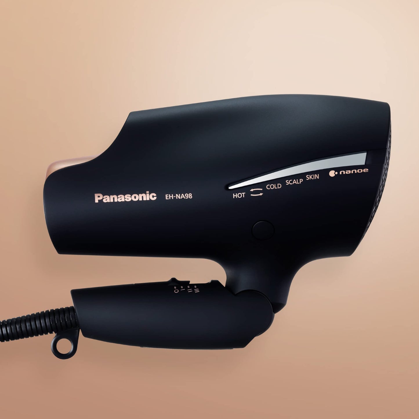 Panasonic EH-NA98 Hair Dryer with Nanoe Technology, 4 modes for hair, face, and scalp, 2 temperature settings, black