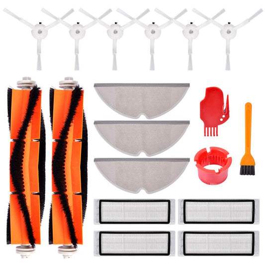 KEEPWOW 18-Piece Accessory Kit for Roborock S6 MaxV, S6 Pure, S5 Max, S50, S55, E4 Robotic Vacuum Cleaner Replacement Parts (S5 Max & S6 MaxV)