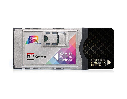 Activated!!!!! Telesystem 4K Tivusat CI+ Smarcam 4K Ultra HD including Black Smartcard.