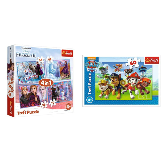 Trefl TR34323 A Journey into the Unknown, Disney Frozen 2, 35-70 pieces, 4 sets, for kids 4+ Puzzle box, Multicolor & Puzzle, The Mission Calls, PAW Patrol, 60 pieces, ages 4+