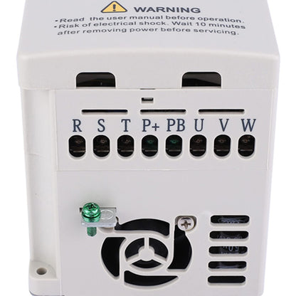 380 V 2.2 KW VFD Frequency Converter with Variable Frequency for controlling motor speed, 3-phase input/output, 3-phase converter for use with machinery.