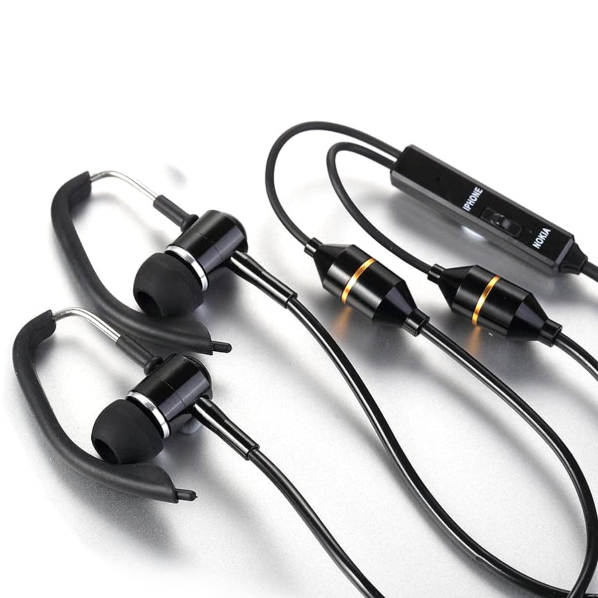 ibrain FC18 air tube, EMF-free, wired, noise cancellation with microphone, compatible with mobile phone, PC, laptop, tablet, etc.