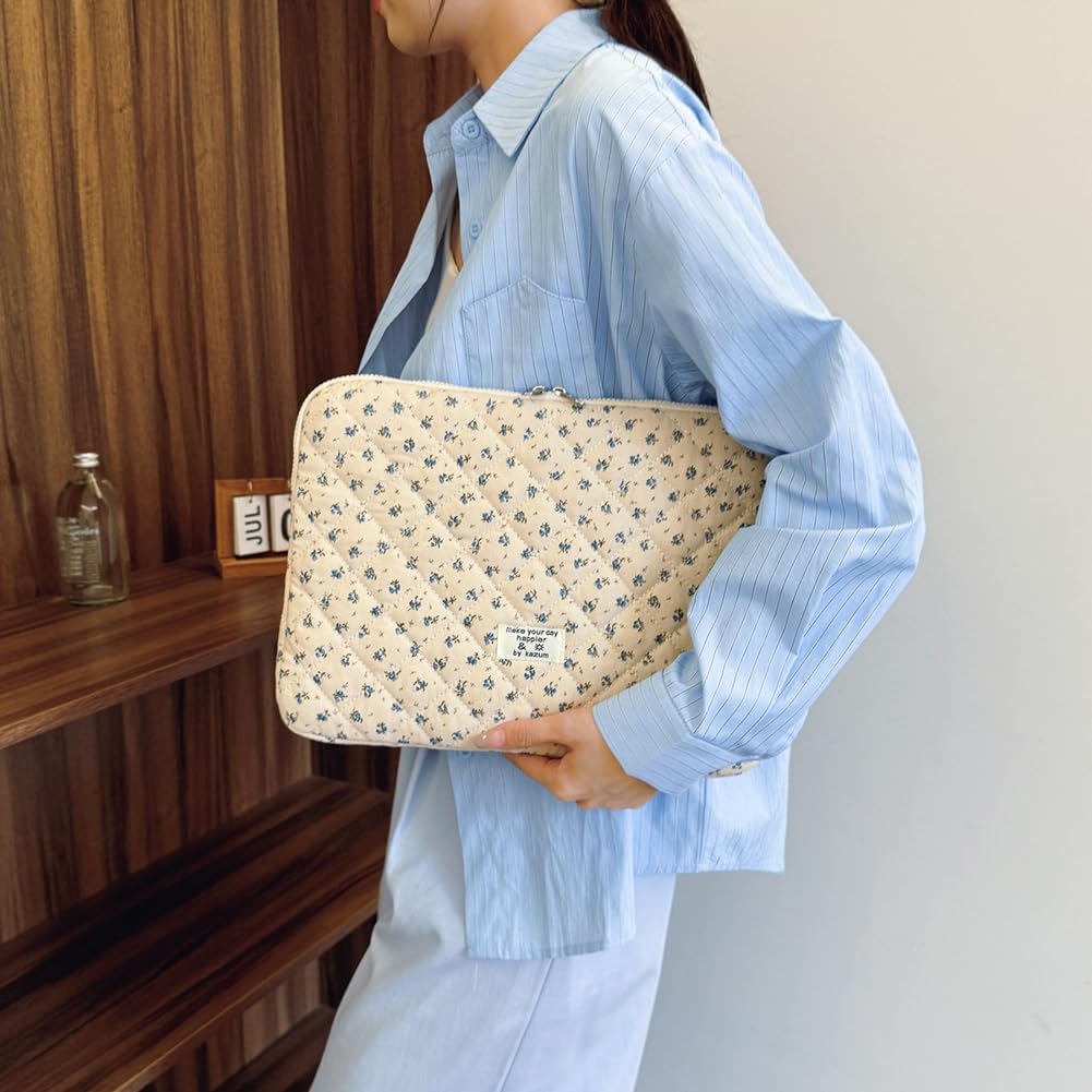 TIAASTAP Puffy Laptop Sleeve for 11-15 inch laptop, Cute laptop bag compatible with MacBook Air/Pro Retina, 13-13.3 inch notebook, Compatible with MacBook Pro 14 inch.