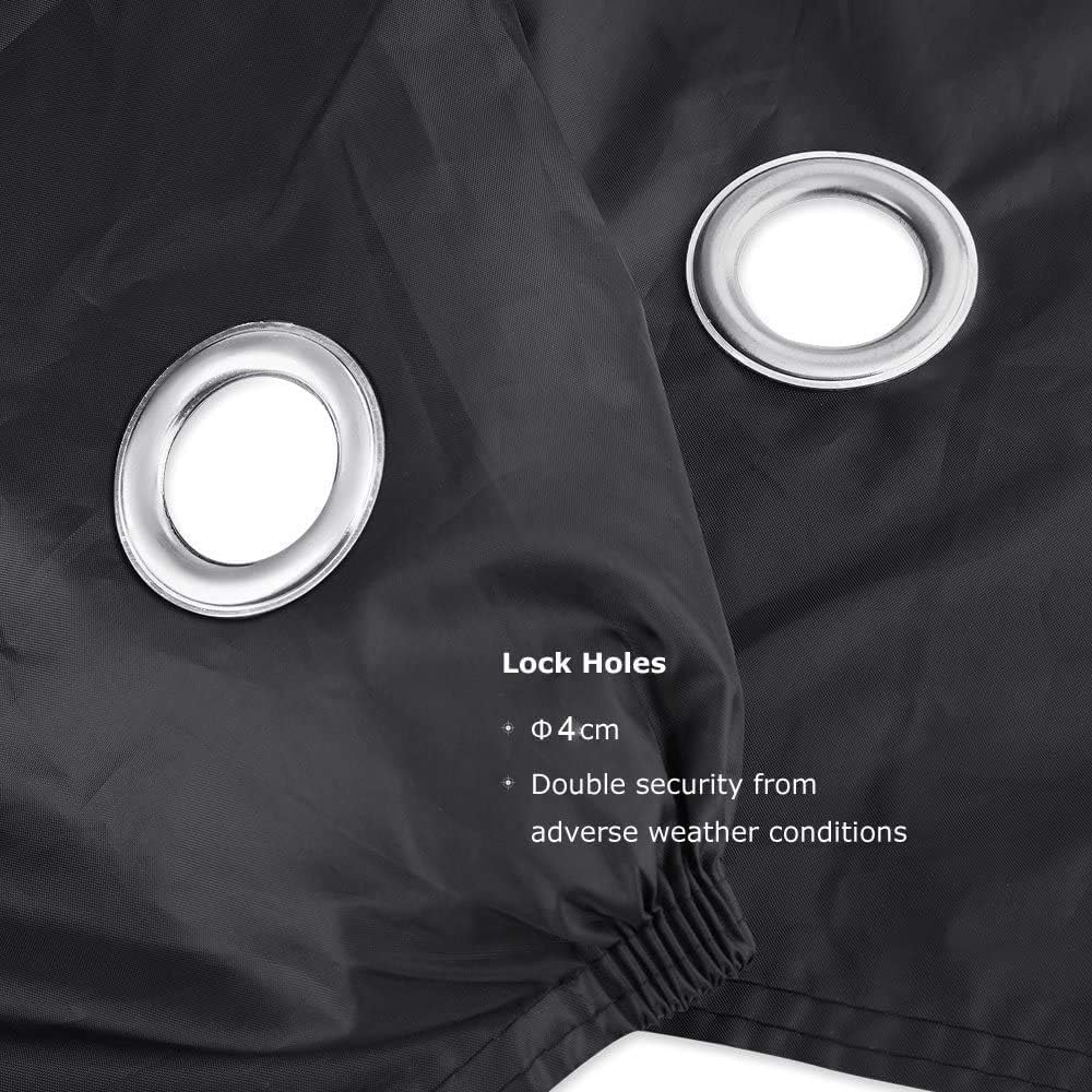 COTOP Bike Cover Waterproof 210T Nylon, High Quality Bicycle Tarp Weatherproof 200 x 80 x 110 cm, Bike Cover With Anti Theft Hole, Carrying Bag, Cover Scooter, e-bikes
