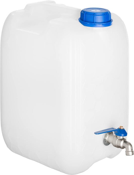 20L water canister BPA-free with zinc tap, white color, water container canister drinking water canister.