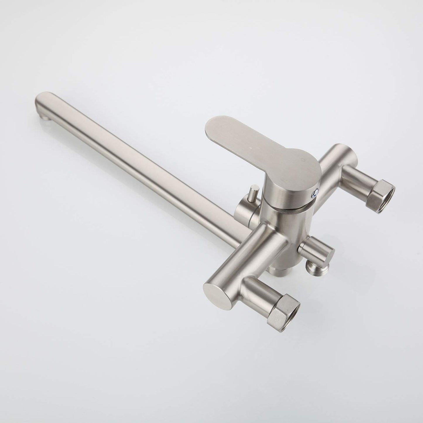 HomeLava Bathtub Faucet Wall Mounted Bath Shower Set Tub Mixer with Hand Shower Tub Faucet Bathroom Faucets Shower Mixer Brushed Stainless Steel for Shower Bathtub