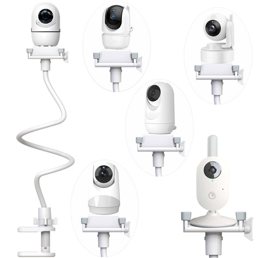 Derebir baby monitor holder camera mount compatible with Philips Avent/Momcozy/GHB/Hellobaby/Blemil/jeeber-VB805PR baby monitors.
