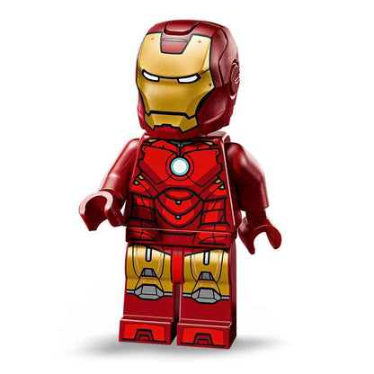 LEGO | Marvel Iron Man MK4 Bust - Adult building set for display including Tony Stark minifigure, with retractable cannons and a swiveling head - Collectible & gift idea for fans - 76327