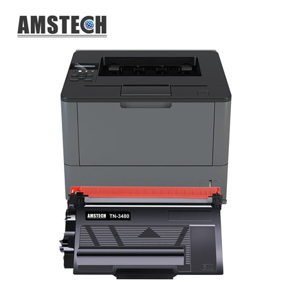 TN3480 HL-L5100DN compatible toner for Brother TN-3480 TN 3480 HL-L5100DN MFC-L5750DW Toner MFC-L5700DN HL-L5200DW DCP-L5500DN HL-L6400DW HL-L5000D HL L5100DN TN-3430 TN3430 Black, 2-Pack.