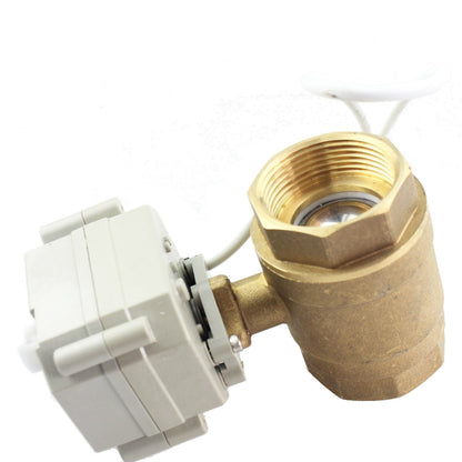 HSH-Flo 2/3 way brass 12V/24V AC and DC auto return position feedback motorized ball valve Electric zone valve (2 ways 1-1/4")
