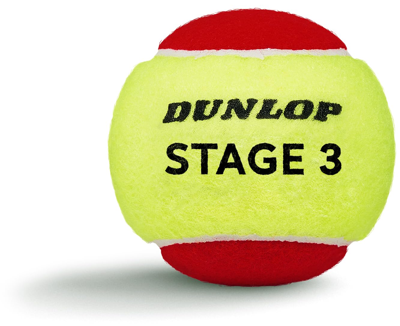 DUNLOP Tennis Ball Stage 3 Red - for kids & beginners on the small court (12 balls)