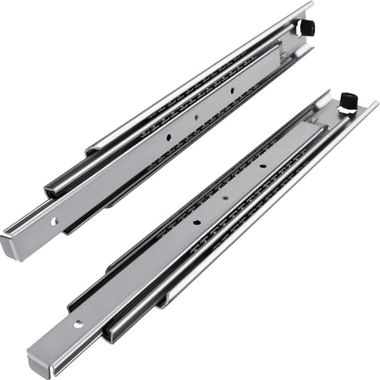 Junker 2 pieces full-extension slides KV1-80-H53-L1100-NF 110 cm (1100 mm) ball bearing slide load capacity 80 to 100 kg