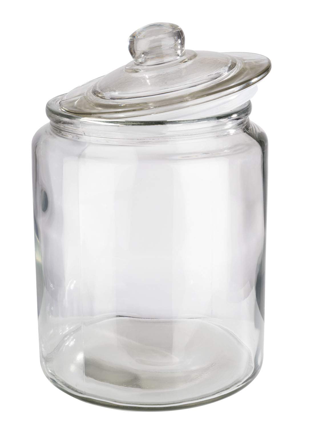 APS storage jar "Classic" - High-quality glass container for storage with a capacity of 6.0 liters - Your products stay fresh with the glass lid with seal, storage container