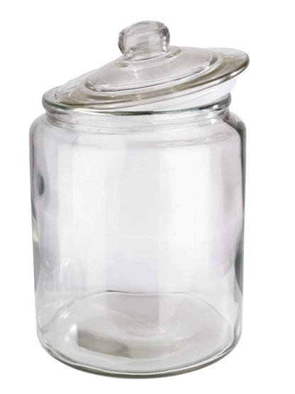 APS storage jar "Classic" - High-quality glass container for storage with a capacity of 6.0 liters - Your products stay fresh with the glass lid with seal, storage container