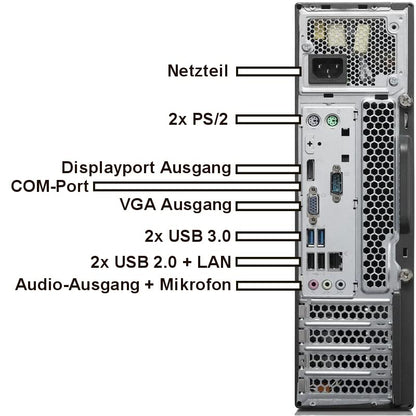 Lenovo ThinkCentre M79 Mini PC Business Office Multimedia Computer with 3 years warranty! | AMD A4 6300, 2x2.90 GHz | 16 GB DDR3 | 512 GB SSD | USB3 | Windows 11 Prof. 64-Bit - 7659