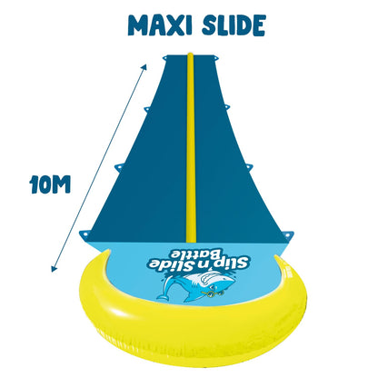 Original Cup® | Water Slide Mat Giant Pack XXL | 1 Double Lane Slide Mat 10 Meters + 2 Bodyboards for better sliding | Premium Quality | Slip'n Slide Water Games 100% Fun