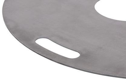 80 cm fire plate with handle, 5 mm grill plancha, fire bowl, grill plate, fire barrel.