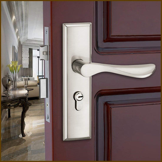 Qrity renovation set for bathroom doors, WC handle set, door handles, profile cylinder with knob, door latch, 3 copper keys, zinc alloy.