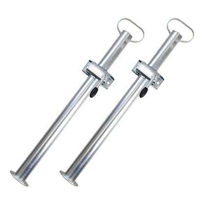 The Drive | 2X Trailer Stabilizers with Clamp Holder for Car Trailers | Jack Stand | Drop Leg Jacks | Trailer Support | Length: 600mm Ø: 48mm