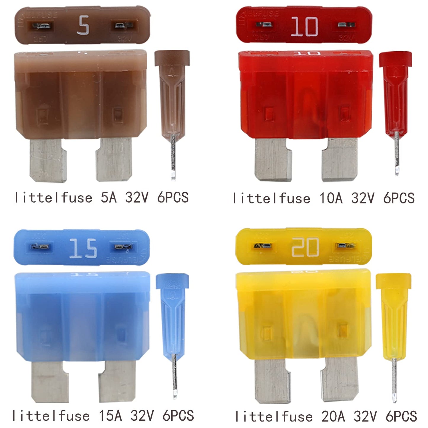 Automotive fuse holder blade fuse, ENDARK automotive fuse box, 12-way fuse holder with LED display negative bus for car, boat, van, SUV, truck.