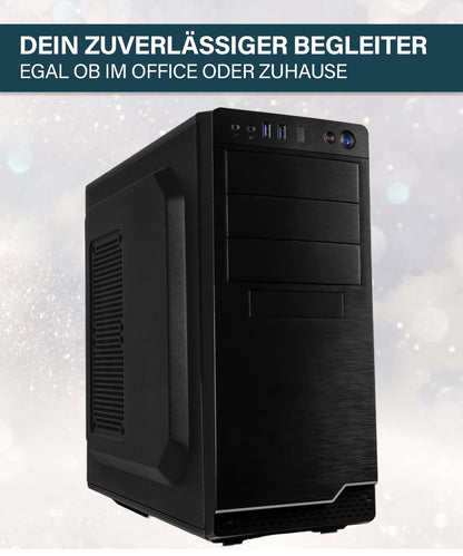 HYPER BYTE® Office PC - Computer with Intel Quad Core i7 at 3.9 GHz | 32GB RAM | 1TB SSD | Win 11 Pro | WLAN | DVD+RW | USB 3.0 | High End Office Tower-PC