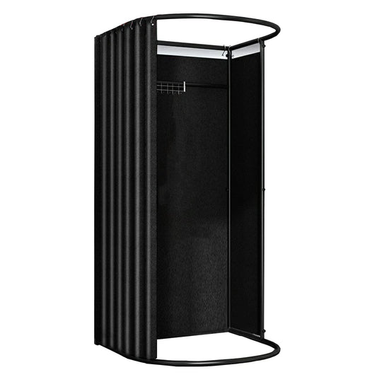 LXSEHN Changing room Freestanding, U-shaped Mobile divider with floor stand Portable privacy screen, shades dressing area Eyelet iron holder, for office shopping mall