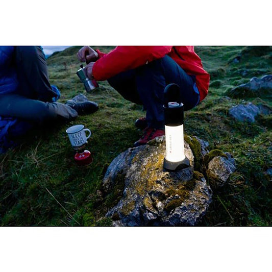 Ledlenser ML6 Warm Light LED Lantern, 750 lumens, up to 200 hours runtime, rechargeable with battery, glare-free light, power bank, with red light function, magnet, outdoor, camping, black.