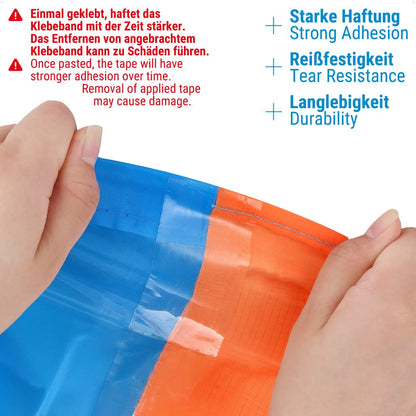 Ecooe Pool Repair Kit Tent Tape 10M x 5CM Tent Repair Tape Transparent Waterproof Professional suitable for pool, inflatable boat, PVC-coated, air mattress, gazebo patches
