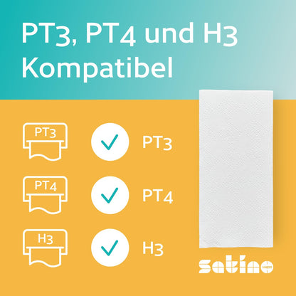 32,000 2-ply paper towels - B-grade - ZZ-fold - 24 x 23 cm - lint-free - absorbent - 160 x 200 sheets - folded: 24 x 11.5 cm - hand towel paper for PT3, PT4 & H3 dispensers