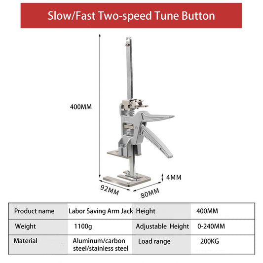 2 pieces Updated 40cm labor-saving arm lifter | One-handed assembly tool | for carrying out heavy work with only one person | Mounting tool lifting tool tool, 200 kg lifting capacity