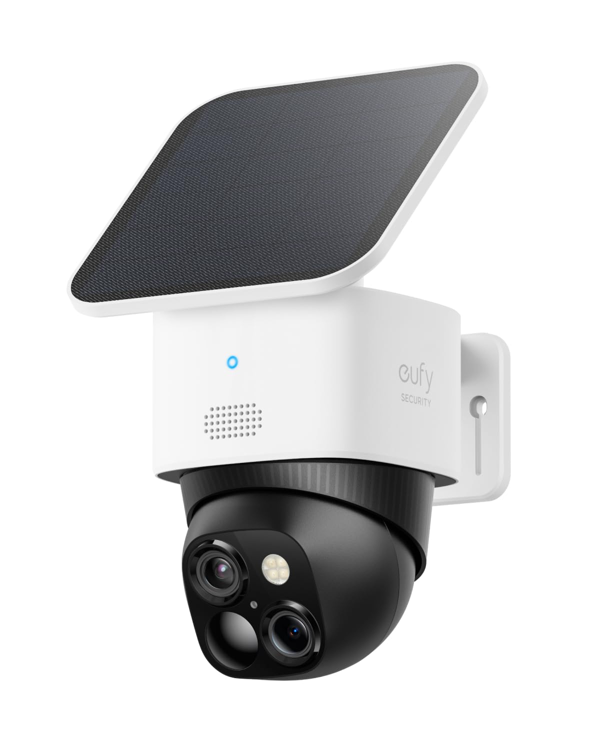 eufy Security SoloCam S340, outdoor surveillance camera, 360° monitoring, no blind spots, outdoor battery-powered surveillance camera, solar, 2.4GHz WiFi, free use, compatible with HomeBase 3