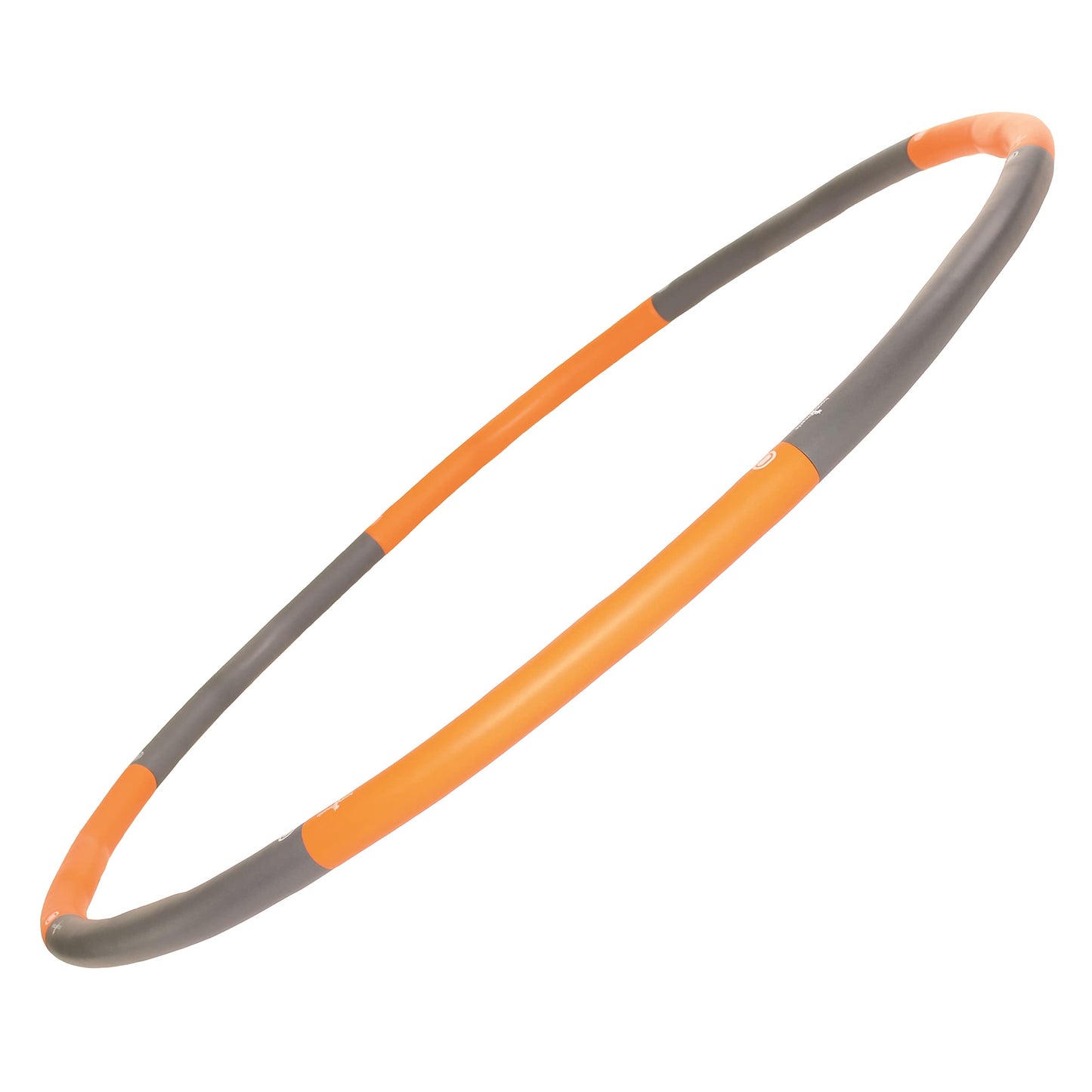 HOOPOMANIA Weight Hoop [1.5 kg] Fitness hoop for adults in orange, beginner hoop.