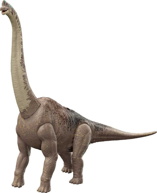Jurassic World HFK04 - A new era Brachiosaurus dinosaur action figure, 81 cm, toy gift, physical and digital fun.