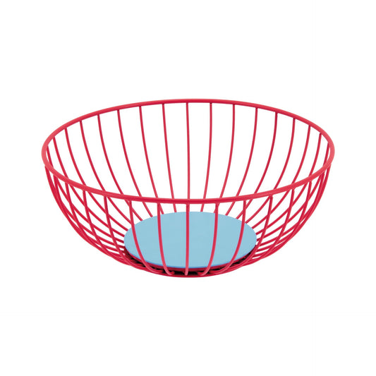 REMEMBER Stylish fruit bowl & bread basket Chilli - Elegant and practical fruit basket - Space-saving fruit storage - Stainless steel, powder-coated