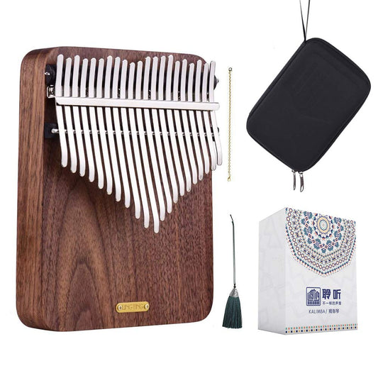 LingTing Kalimba LT-K21W 21 keys Thumb Piano Mbira, Gift for Kids and Adults, Beginners (Whisper of Rain)