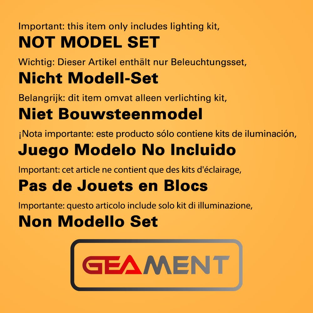 GEAMENT LED Light Set Compatible with Lego Hocus Pocus Sanderson Sisters' Cottage Ideas 21341 (Model Set Not Included)