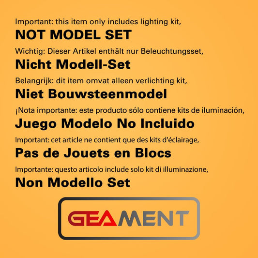 GEAMENT LED Light Set Compatible with Lego Hocus Pocus Sanderson Sisters' Cottage Ideas 21341 (Model Set Not Included)