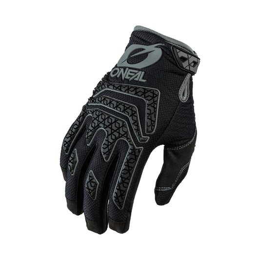 O'NEAL | Bike & Motocross Gloves | MX MTB DH FR Downhill Freeride | Durable, Flexible Materials, Silicone print for Grip | Sniper Elite Glove | Adult | Black Gray | Size XXL