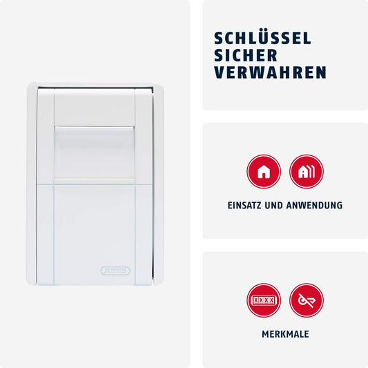 ABUS KeyGarage 787 - Wall-mounted key box - for keys or small valuables - White