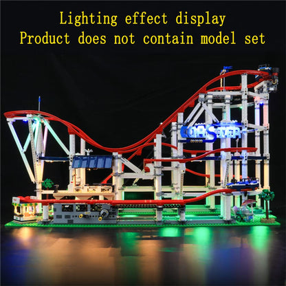 GEAMENT LED Light Set Compatible with Lego Roller Coaster - Lighting Kit for Creator 10261 Building Model (Model Set Not Included)