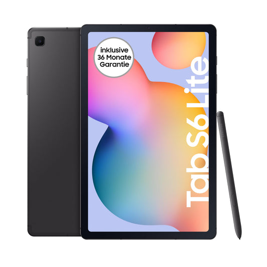 Samsung Galaxy Tab S6 Lite (2024) Android tablet, 10.4-inch TFT display, 64GB storage, WiFi, with S Pen, Oxford Gray, includes 36 months manufacturer warranty.