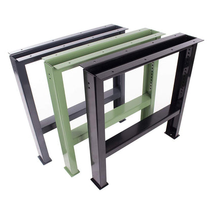 Professional workbench frame steel WBG-550/550-850 Height-adjustable work table Packing table Workbench Workshop Workbench foot Substructure Work table Metal Steel foot (1 piece) RAL 7016 anthracite gloss