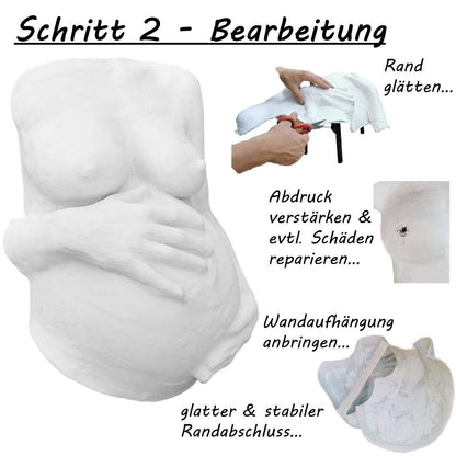 ALL IN | Belly Cast Kit including Smoothing & Finishing | Perfect gifts for expectant mothers | 3D Belly Cast Kit | Top-quality cast kit