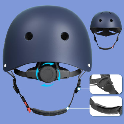 XJD Kids Bike Helmet Adjustable Skateboard Helmet for Bicycle Skateboard Scooter Roller Children's Bike Helmet for 3-13 Year Old Girls and Boys (S: 51-54 cm, Royal Blue)