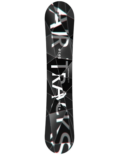 Airtracks Men's Snowboard Set Freeride Freestyle - Refractions Game Wide Snowboard 159 - Softbinding Master L - SB Bag