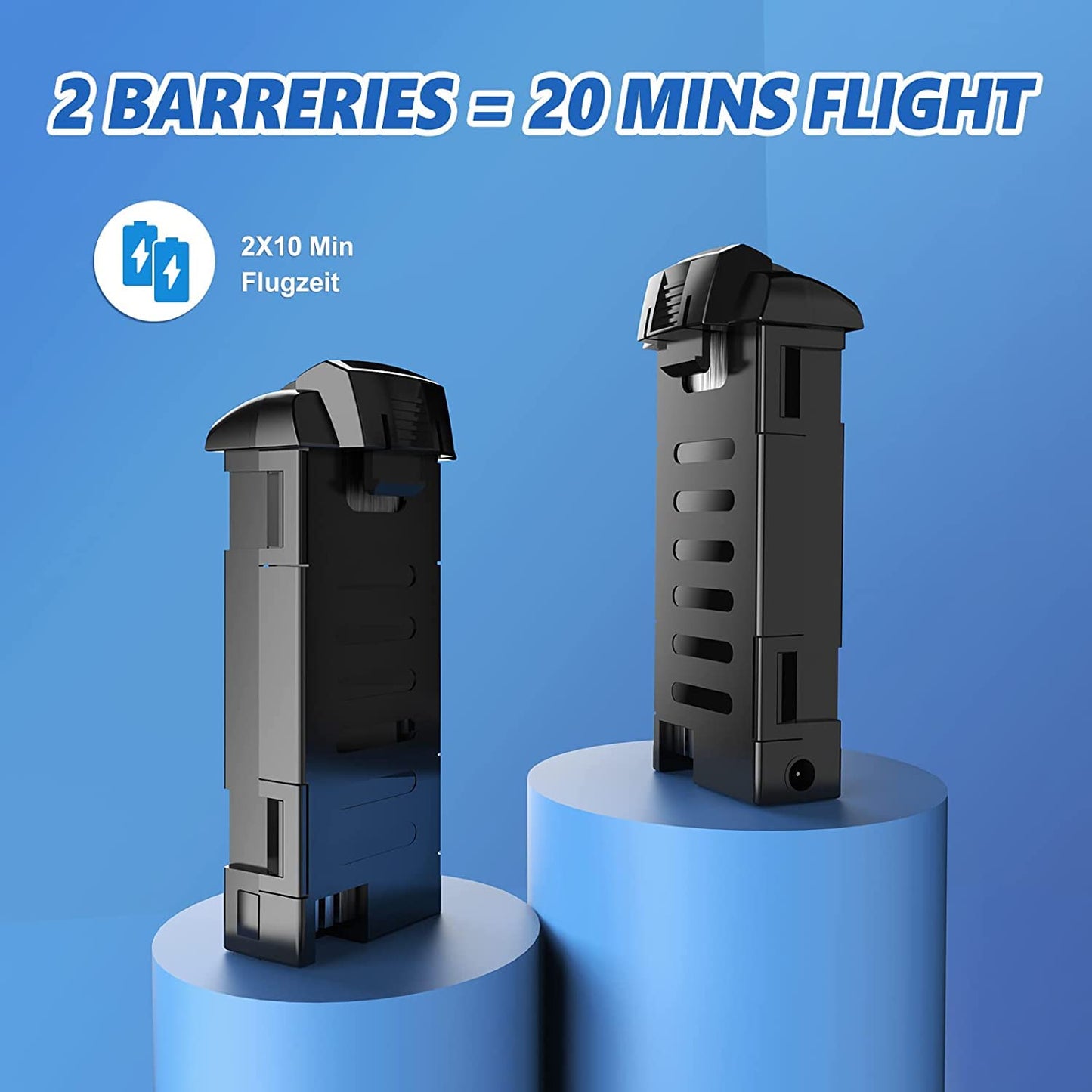 Drone for beginners RC mini drone Dual battery 16 minutes flight time Indoor RC remote-controlled drone 3D flip Altitude hold RC quadcopter remote-controlled for children Girls Boys Toy Gift