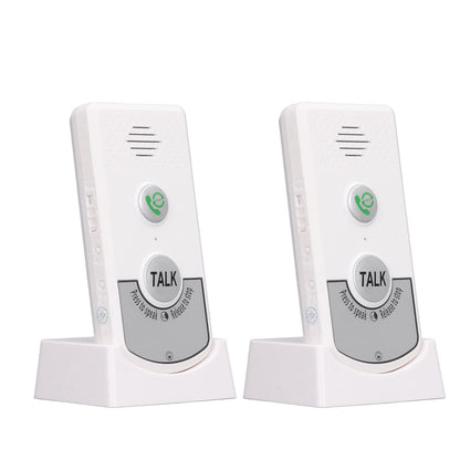 2-way radio intercom for home, Portable voice intercom with wide application and good durability for indoor and outdoor use (White)