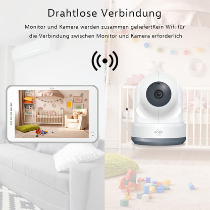 ELRO BC4000 Baby Monitor Royale Full HD baby monitor with 12.7 cm touchscreen and app