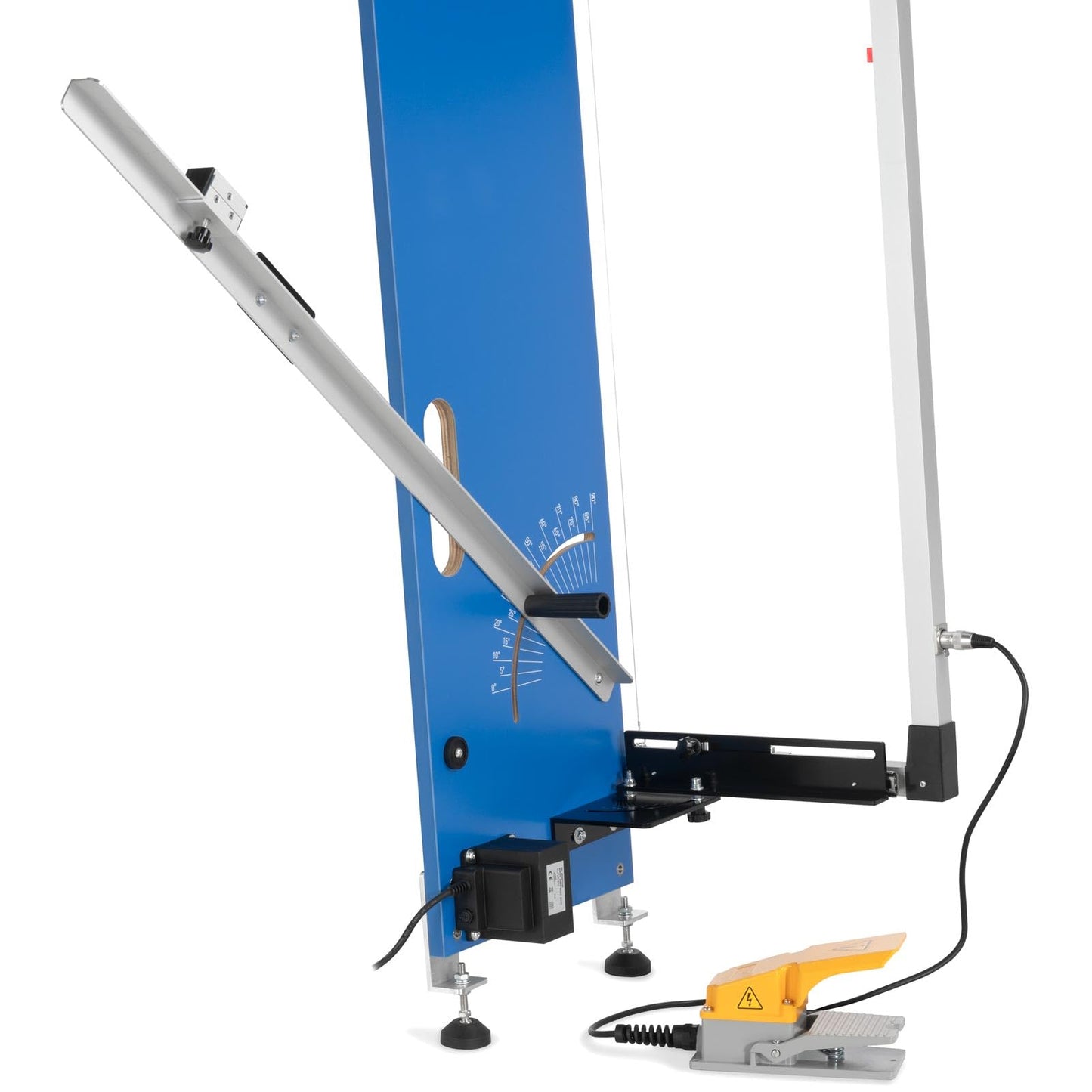 BAUTEC Styrofoam Cutter GAZELLE 2.1 (200W) » Tabletop device with stand feet + STYROCUTTER 250W in carrying case » Professional set: 10 cutting wires, grinding rasp, 6 Styrogrips » Cutting length 1,300mm